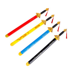 Hot-selling wooden products at the scenic area: Qinglong Sword, Bamboo Sword, Wooden Knives, Woodcrafts, Telescopic Golden Cudgel Props—Wholesale