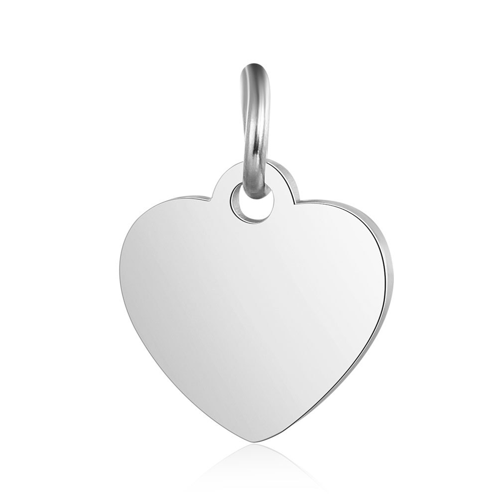 5 PCS/Package Quantity 304 Stainless Steel Material 5 PCS/Package 10.5*14mm 304 Stainless Steel Heart Shape Pendant