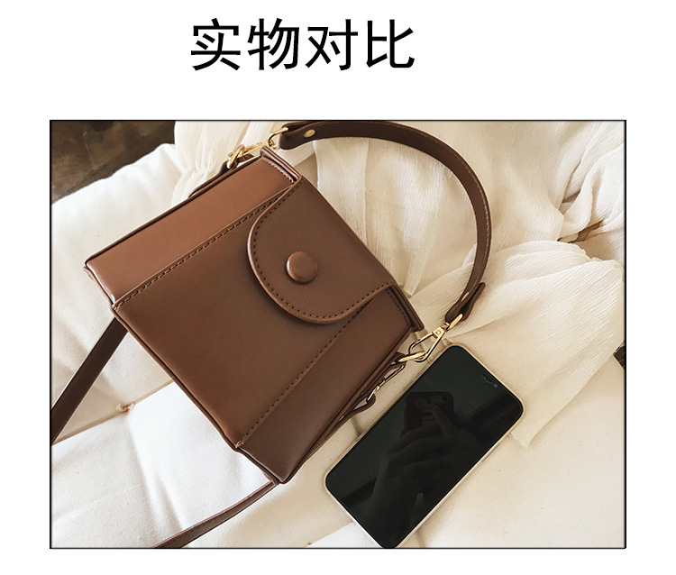 Retro Texture New Fashion Messenger Bucket Bag display picture 14