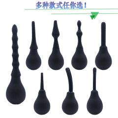 douche silicone vaginal backcourt bead cleaning device for men and women with anti-reflux anal enema on behalf of others