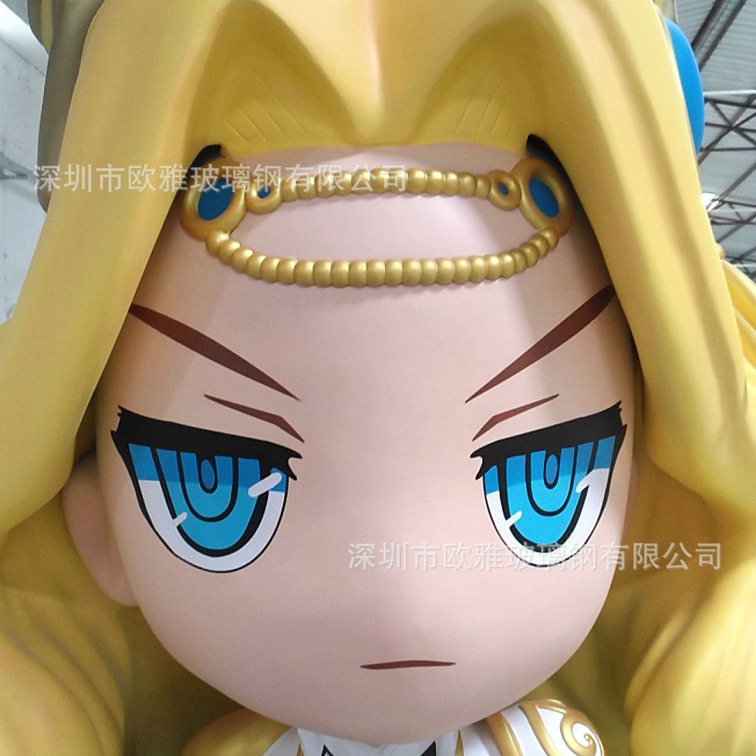 供应动漫 玻璃钢卡通美陈大型摆件商场潮玩卡通人物装饰雕塑