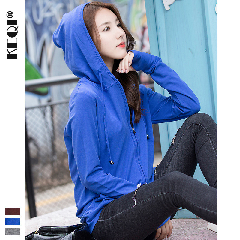 2025 Autumn and Winter Hooded Sweatshirt Women's Zipper Slim Fit Pure Cotton Thin Casual Women's Top Moschino 1219-1