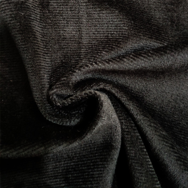现货供应经典款 黑超柔短毛绒 亲肤舒适面料
