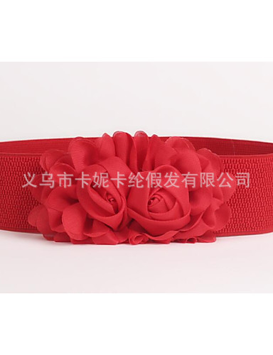 Cinturón tallado de moda hermoso estilo retro cinturón de cuero exterior