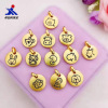 Brass cartoon epoxy resin, pendant, golden jewelry, Chinese horoscope, wholesale