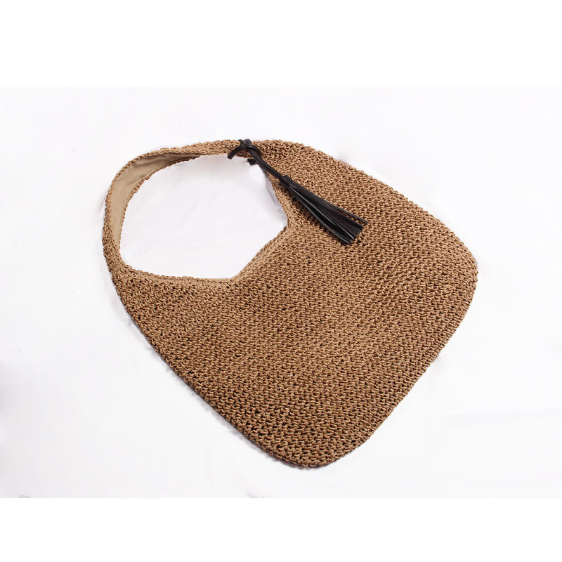 Femmes Moyen Toutes Les Saisons Paille Style Vintage Sac D'épaule display picture 2