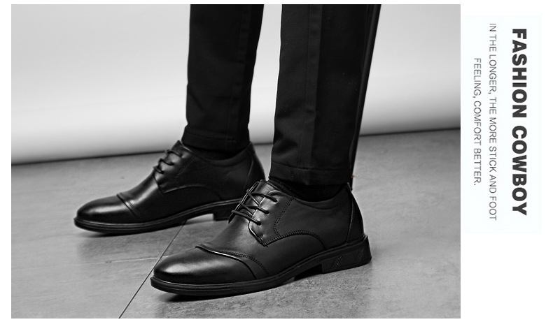 Scarpe uomo pelle stringate casual eleganti rialzate comode_voghion.com