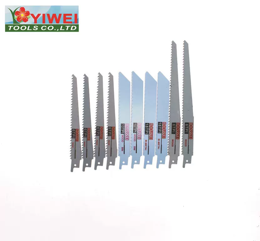 亿威生产锯条曲线锯条金属木材塑料切割马刀往复锯片10件套