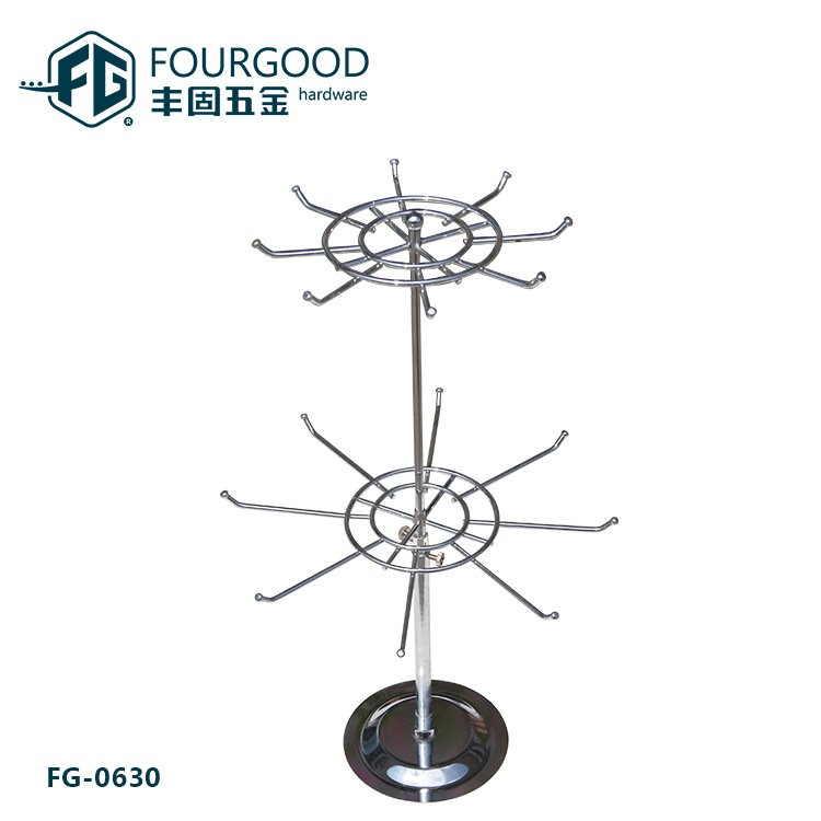 Feng-gu Wholesale Shelf Hat rack couture Stands to ground Display rack electroplate windmill Shelf