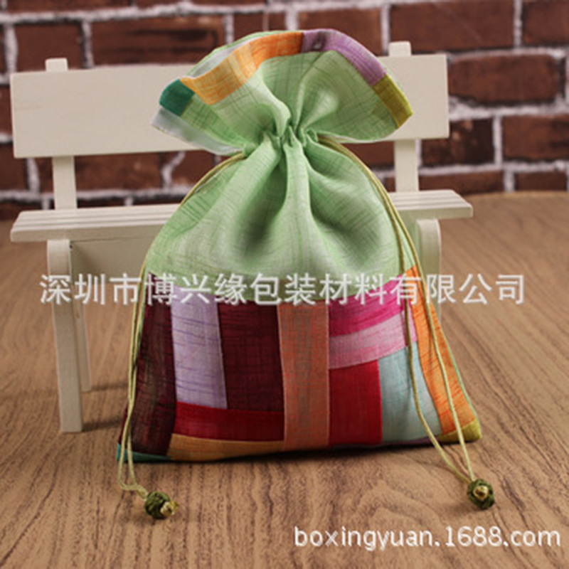 批发专业销售 棉麻布袋 多彩布袋 礼品精品绒布袋  粉色绒布袋|ms