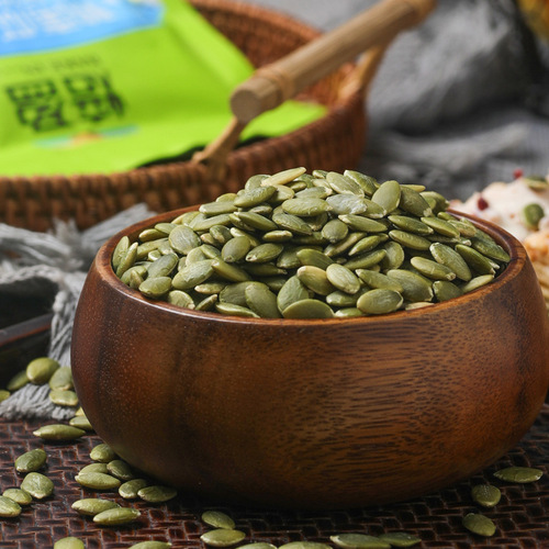 Roasted and ripe pumpkin seed kernels original flavor, 500g pumpkin seed kernels, factory direct sales, large quantity discount, baking material