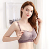 Wireless bra for pregnant, supporting underwear, push up bra for breastfeeding, plus size, front lock