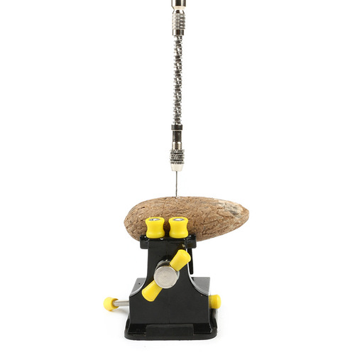 Model Bead Hole Punching Semi-Automatic Hand Drilling Tool, Bodhi, Honey Amber, Walnut Eye Punching Manual Drill Bit Set