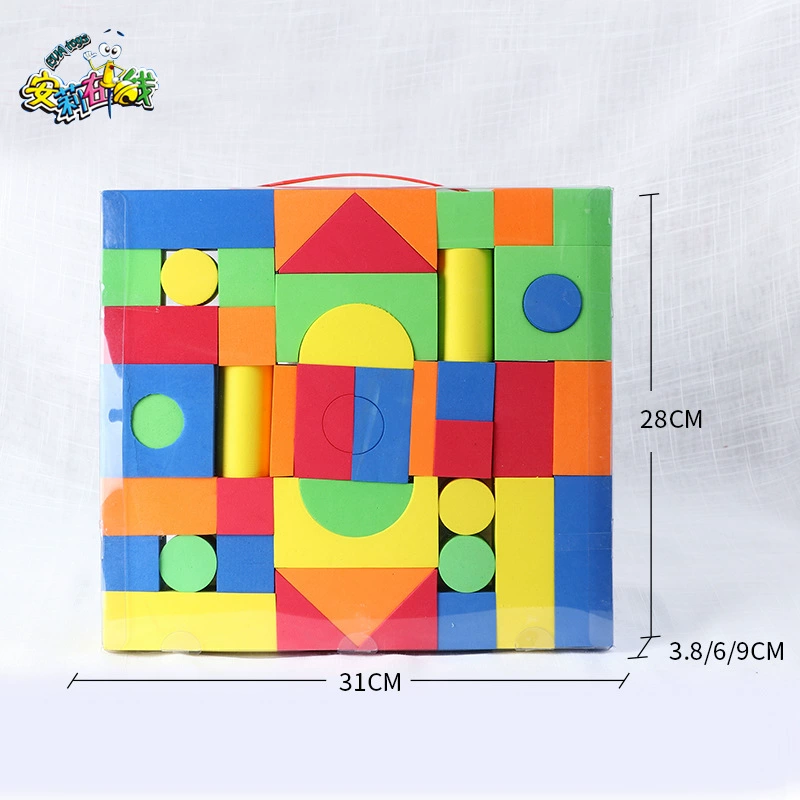 EVA строительные блоки производители оптом Противоударная пена мягкая головоломка просветление творческий 3D дети EVA игрушки