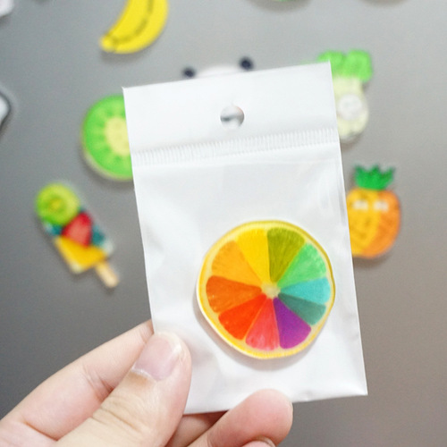Soft Cute Fruit Soft Magnetic Refrigerator Stickers Cute Cartoon Magnetic Stickers Early Education Stickers Korean Creative Photo Magnetic Stickers Wholesale