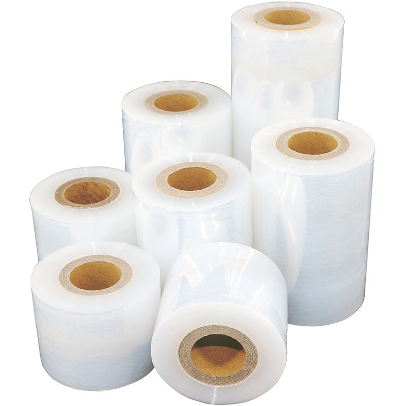 Película de bobinado pequeño Película de alambre de 5cm Película de injerto Película de estiramiento industrial Película de PE Película de bobinado de rollo pequeño Película de estiramiento de membrana