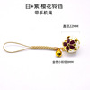 Accessory, pendant, metal enamel, Japanese small bell, handmade