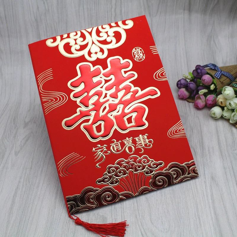 Новые 8 красных кисточков 88-5 свадебных приглашений на свадьбу Свадебные свадебные праздничные принадлежности