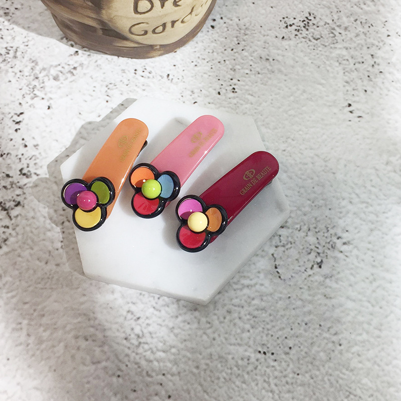 GrainDeBeaute饰品Aznavour阿兹娜日韩系三瓣花鸭嘴夹 YZJ0626