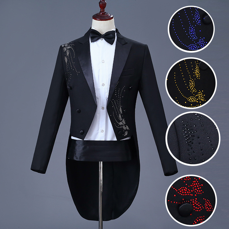 New Spring Men's Formal Wear Tuxedo Suit Piano Performance Outfit Men's Choir Conductor Performance Formal Attire New Spring Men's Formal Wear Tuxedo Suit Piano Performance Outfit Men's Choir Conductor Performance Formal Attire