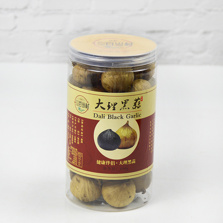 云南特产大理独头黑蒜瓶装500g 批发零售|ru