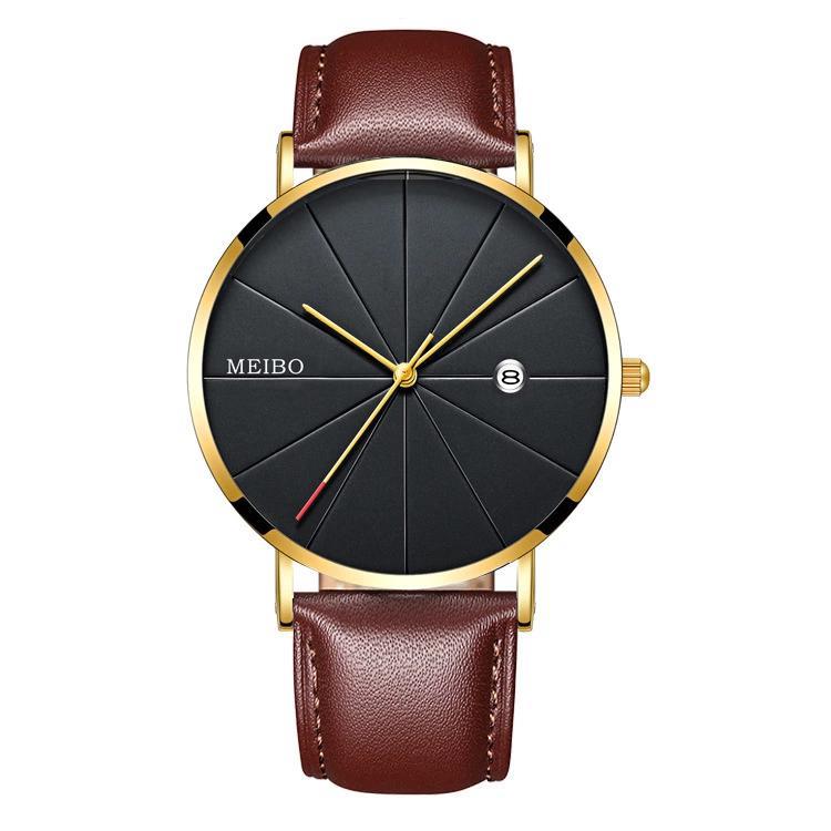 Men's Business Watch Belt Quartz Business Watch Ultra-thin Men's Watch Wholesale Nihaojewelry display picture 1