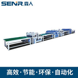 双轮自动辊式滚涂机 瓷砖压膜辊涂UV滚涂设备 涂装线板材辊涂机