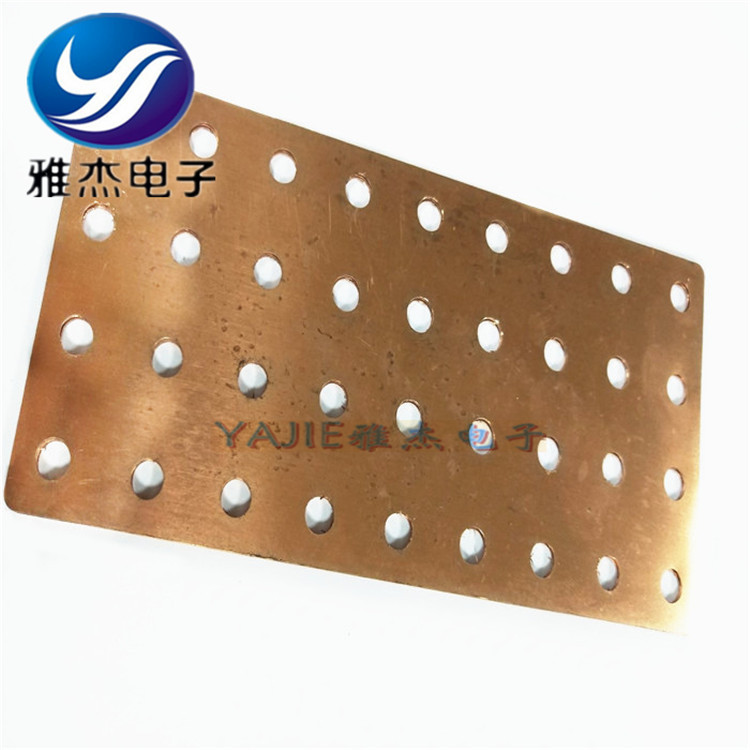 定做支路汇流铜排 铜连接排 导电铜排大型厚铜铝板水刀切割加工