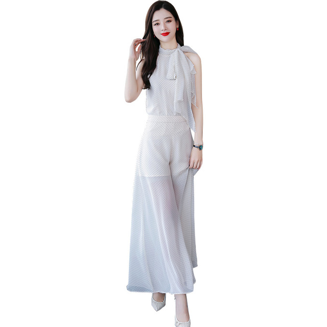 Fashion Chiffon Suit Summer Fashion Comfortable Shoulder-exposed 