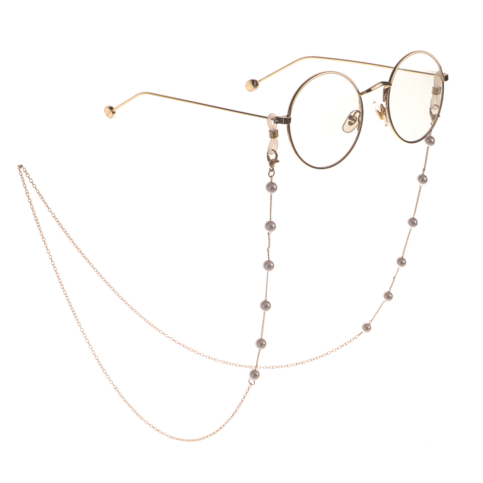 Hot Fashion Simple 8mm Pearl Chain Sunglasses Eyeglasses Chain display picture 2