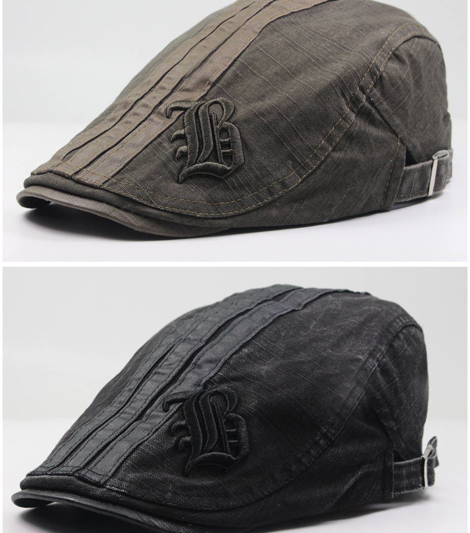 Männer Sommer Mode Brief Baskenmütze Baumwolle Casual Atmungsaktive Ente Zunge Sonnenschirm Hut Frauen_voghion.com