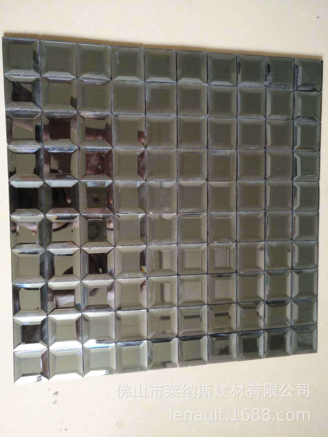 【莱纳斯】磨边镜面玻璃马赛克 五面镜 瓷砖墙贴马赛克电视背景墙