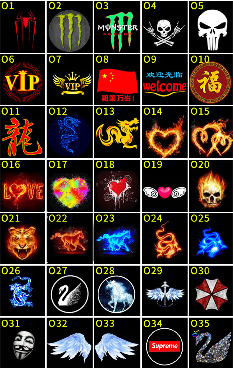 Door welcome light five-generation door opening light logo laser projection light car led decorative light universal retrofit light
