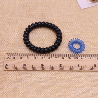 Korean candy-colored hair rope, small phone cord hair tie, large Japanese phone ring, hair tie, rubber band head tie