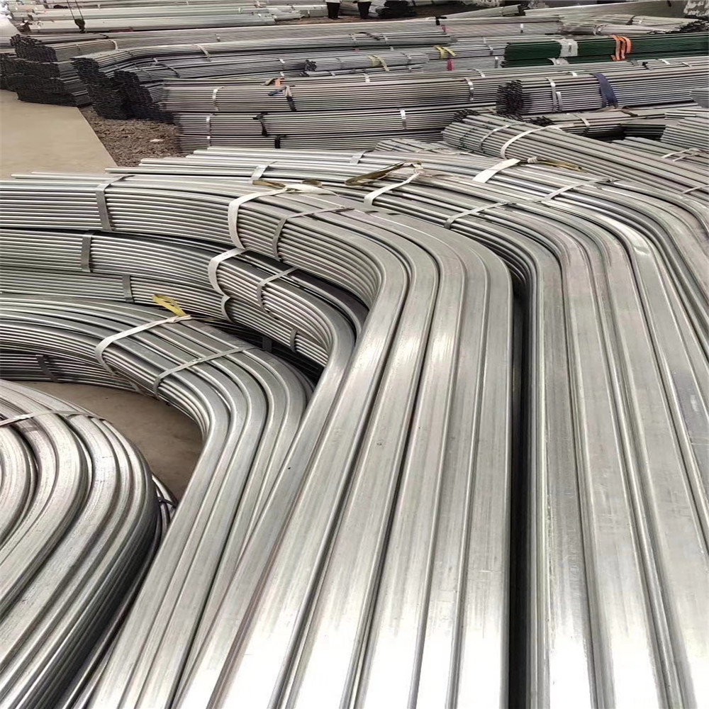 大棚钢管 镀锌大棚管4分-3寸大棚骨架蔬菜大棚管热镀锌椭圆大棚管