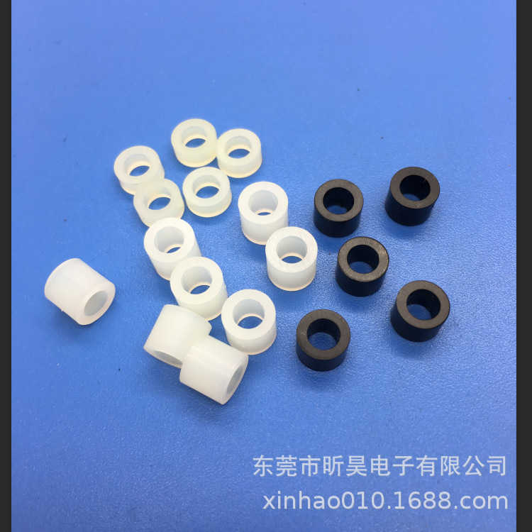 厂家直销尼龙管座尼龙胶柱直通间隔柱塑胶管绝缘支架绝缘间隔柱