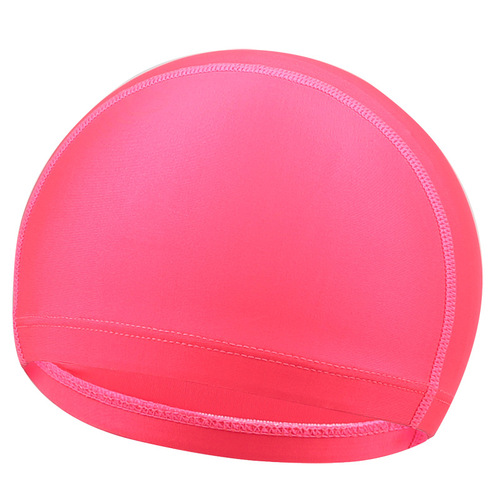Foreign trade single children's cloth cap for boys and girls, universal solid color, high elasticity, comfortable and headless hot spring swimming pool professional swimming cap