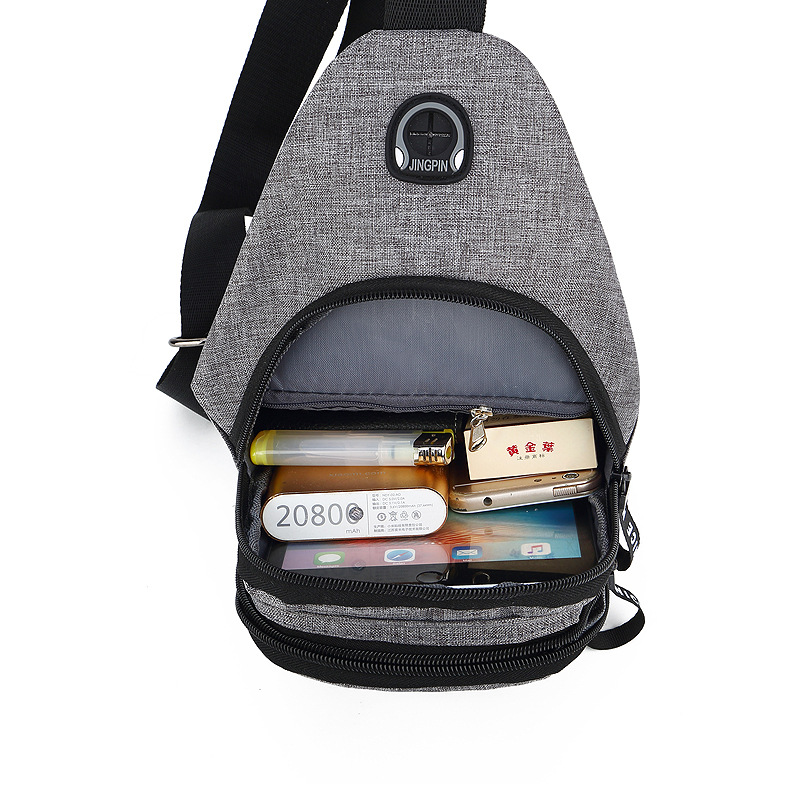 가슴 가방 2019 새로운 한국 유행 캐주얼 가방 야외 작은 배낭 유행 남성 어깨 크로스 바디 허리 가방