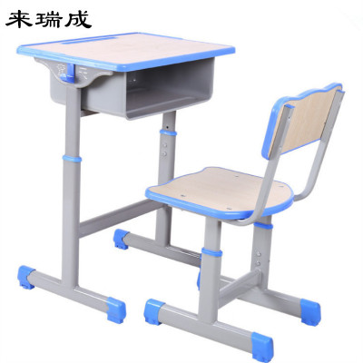 廠家直銷中小學生課桌椅培訓班輔導班學習桌椅單人可升降課桌批發
