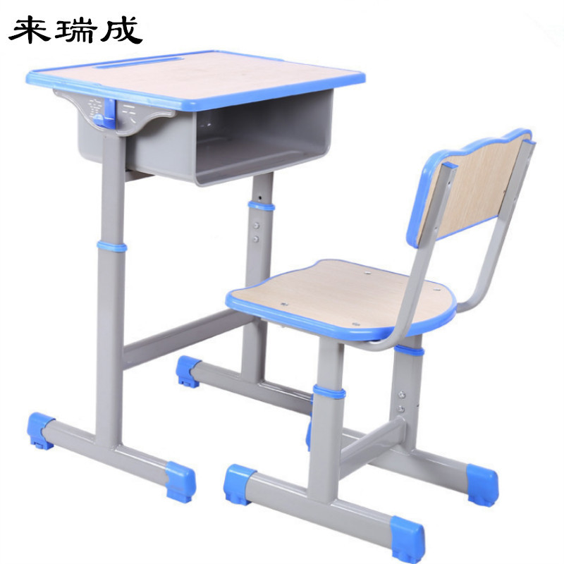 廠家直銷中小學生課桌椅培訓班輔導班學習桌椅單人可升降課桌批發