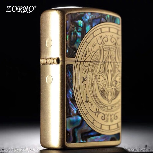 Wholesale ZORRO Hong Kong Zorro brand kerosene lighter classic color shell series gift for boyfriend