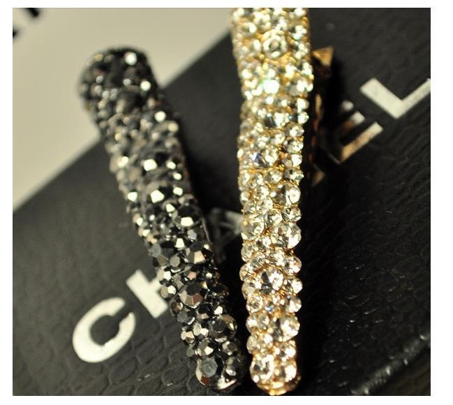 Fashion Solid Color Alloy Inlay Rhinestones Hair Clip 1 Piece display picture 1