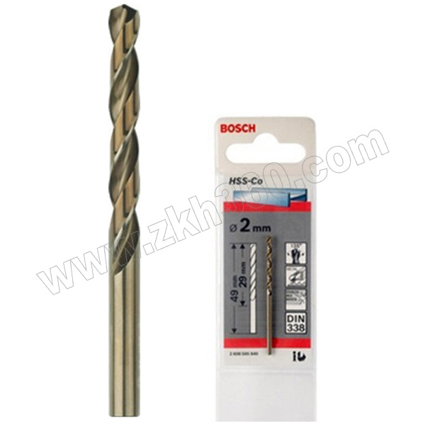 高速钢麻花钻头-含钴（不锈钢专用）BOSCH/博世26085858504.8×52