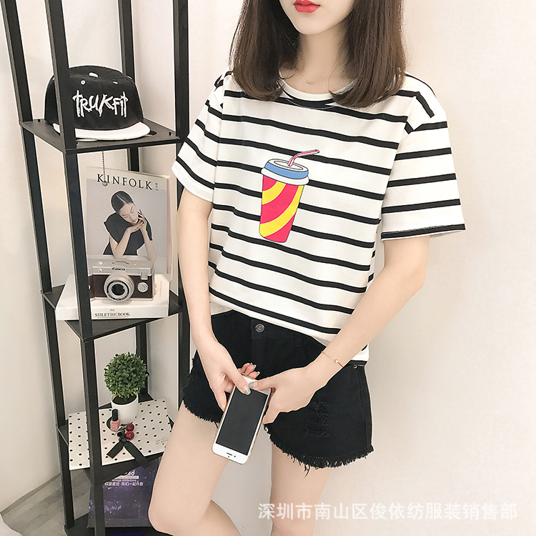 T shirt femme JUNYI TEXTILE VêTEMENTS en Coton - Ref 3314766 Image 163