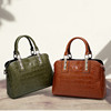 Fashionable shoulder bag, one-shoulder bag, suitable for import, crocodile print