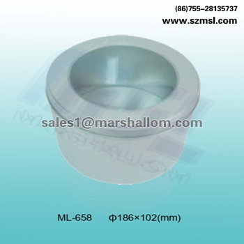 定制圆形开天窗铁罐 曲奇饼干铁盒包装 通用食品铁盒包装