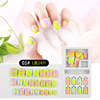 Cartoon nail stickers for manicure, cute fake nails, ready-made product