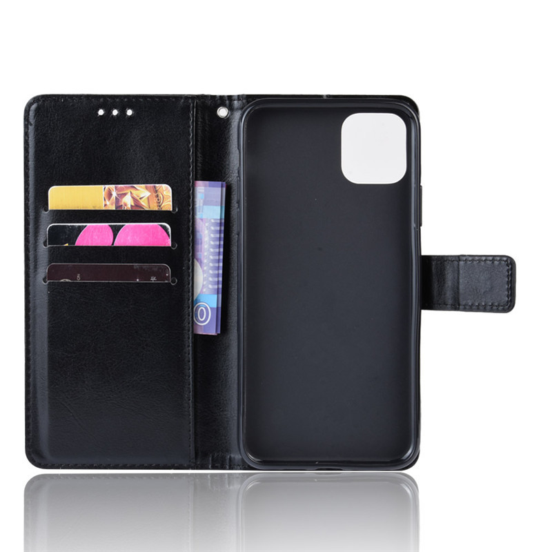 Crazy Horse Leather Flip Case For Iphone Pro Max With Card Slot_voghion.com