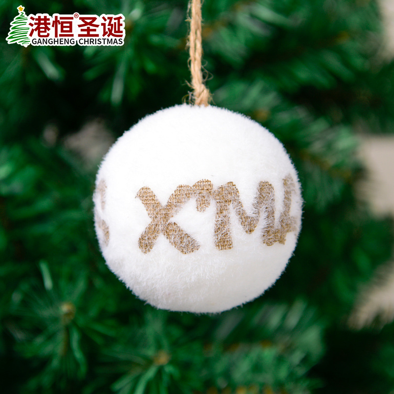 Bola de Navidad de espuma blanca de 8 cm, bola de decoración para árbol de Navidad, adorno colgante para ventana, suministros de decoración