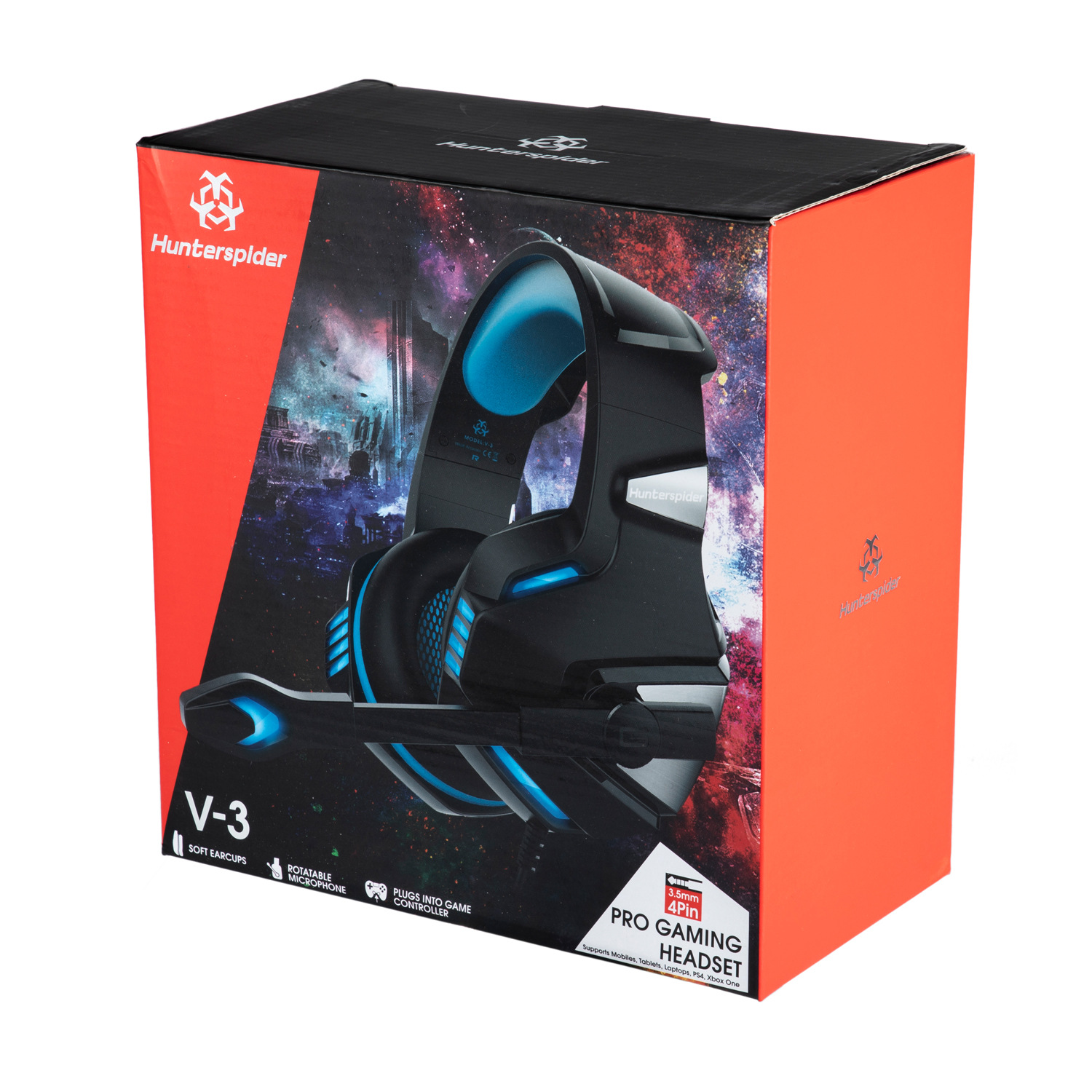 Cross-border New Hunterspider V-3 Headset Computer Gaming Game PS4 Wired Headset Oem